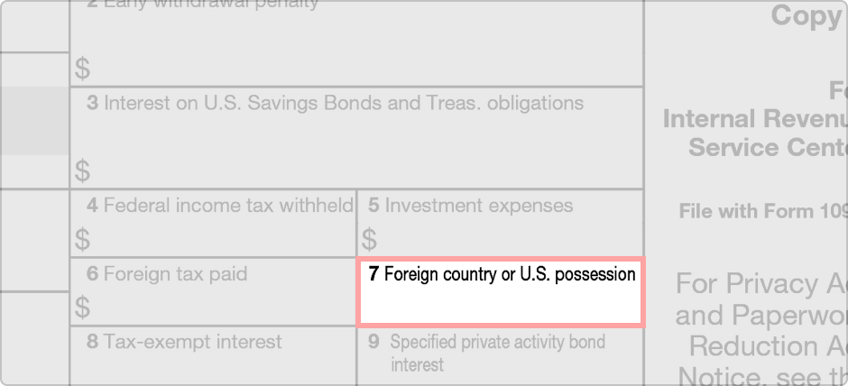 Foreign Country or U.S. Possession