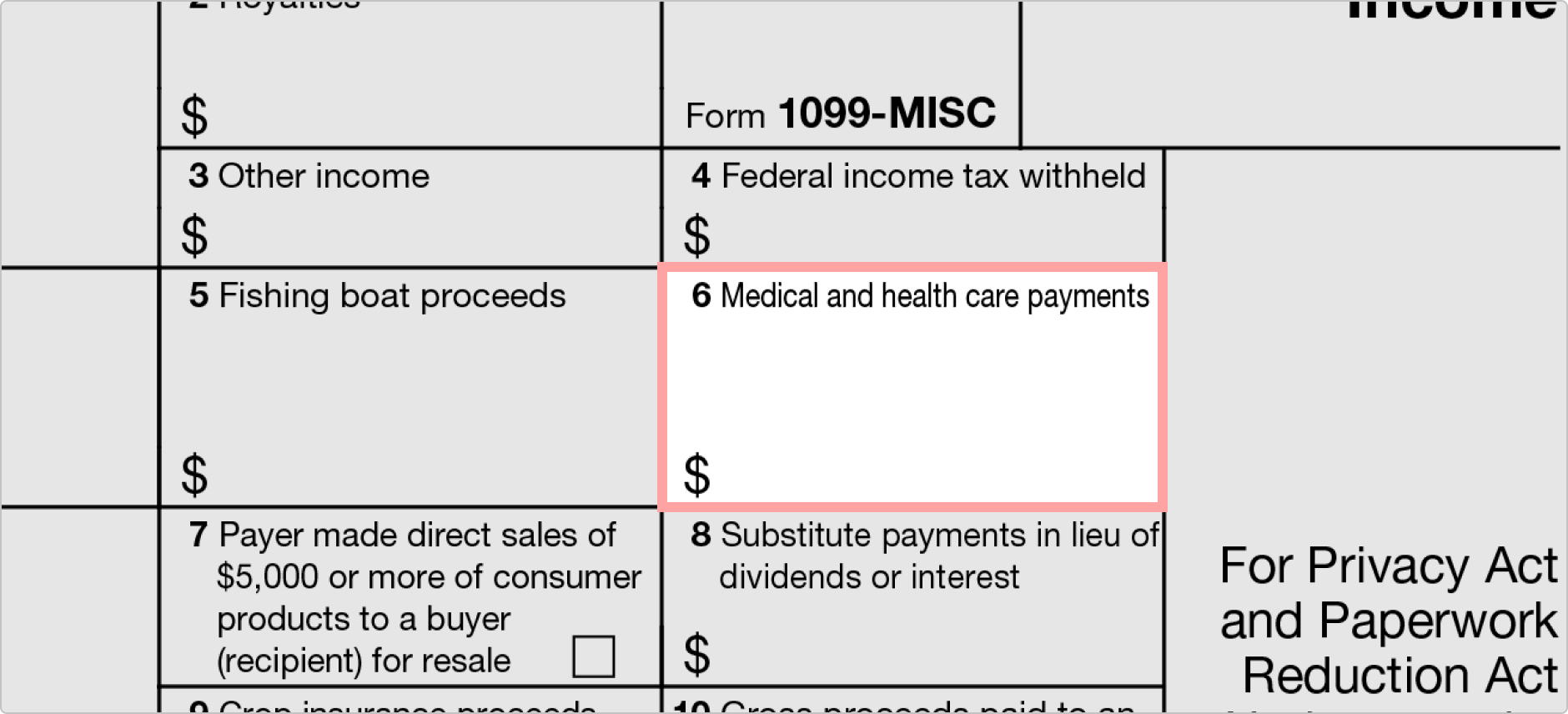 1099 Misc Form Fillable Printable Download Free Instructions