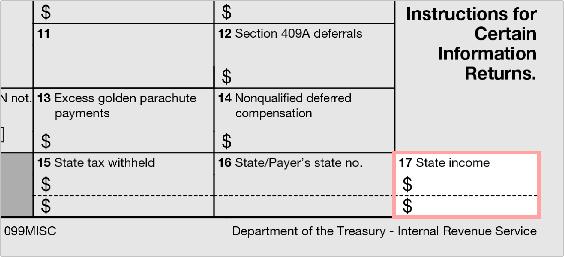 1099 Misc Form Fillable Printable Download Free Instructions