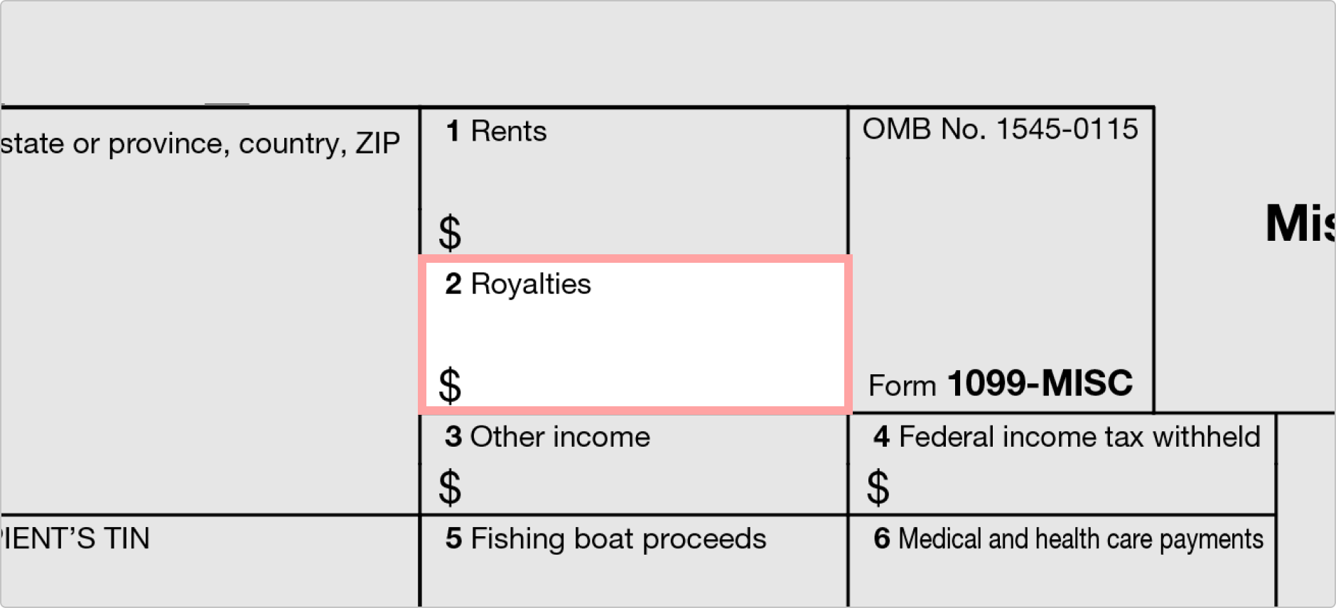 1099 Misc Form Fillable Printable Download Free Instructions