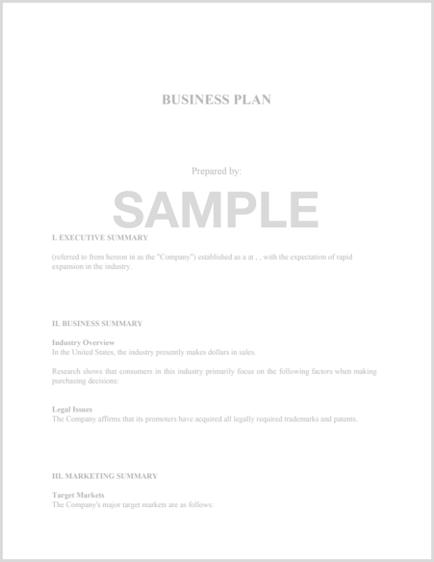 form swift business plan