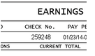 contents of a pay stub - check number