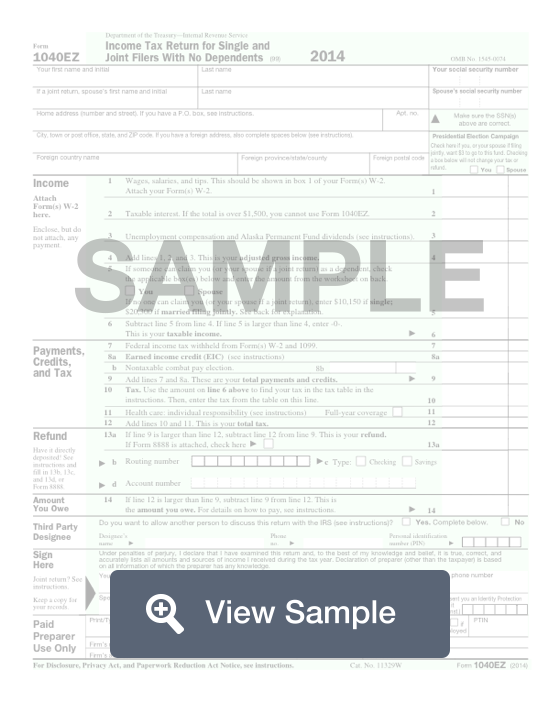 Form 1040 EZ Step by Step Instructions PDF FormSwift