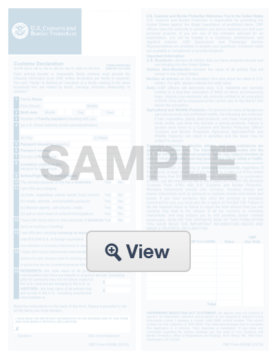 Cbp Form 6059b: Create & Download for Free | FormSwift