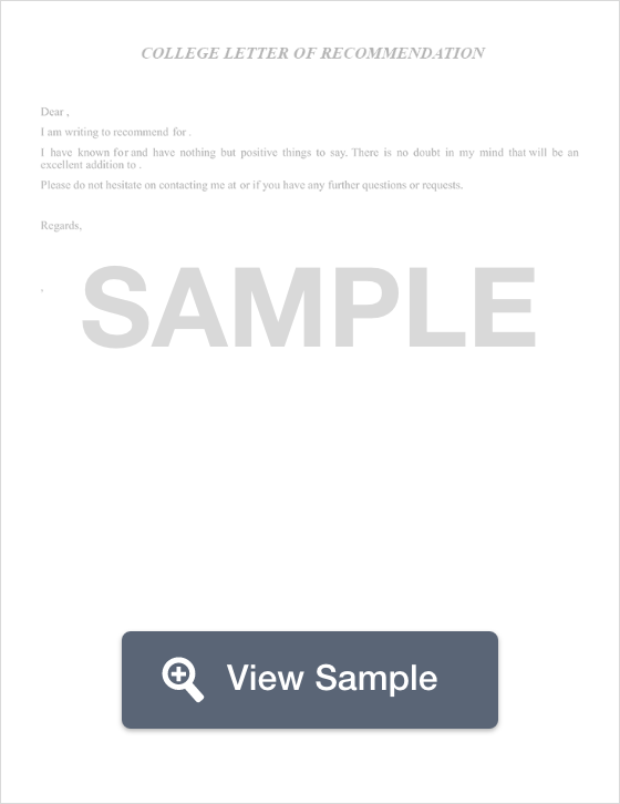 College Admission Recommendation Letter Template from formswift.com