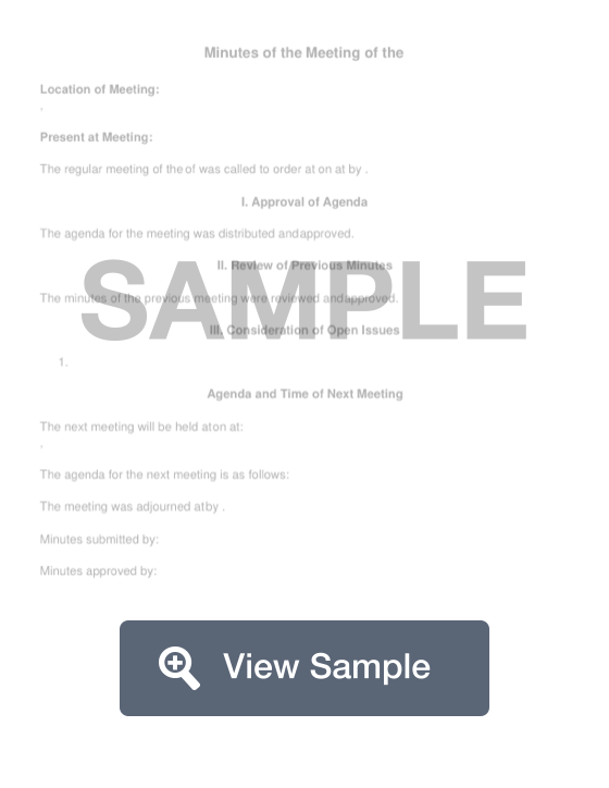 Annual Shareholder Meeting Minutes Template from formswift.com