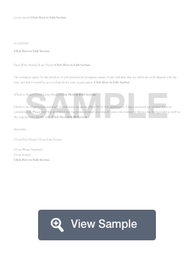 Cover Letter Builder | Cover Letter Samples & Templates ...