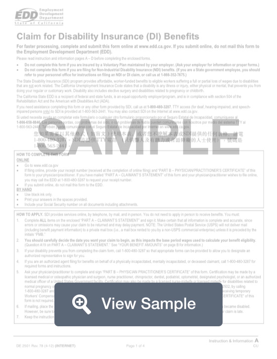 de-2501-claim-for-disability-insurance-pdf-sample-formswift