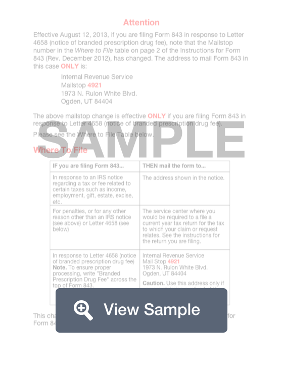 Form 843 Refund Abatement Request Fill Out Online Pdf Formswift