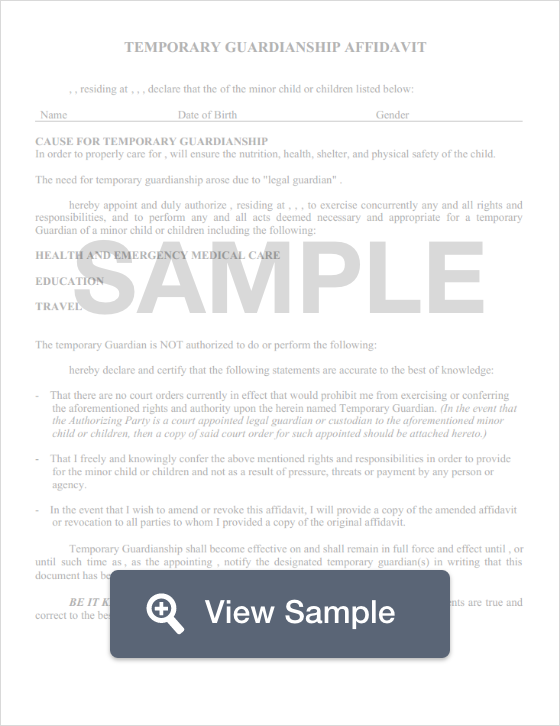 Guardianship Form