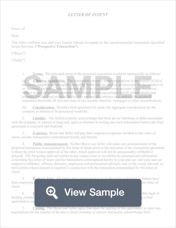 Letter Of Intent Template Job from formswift.com