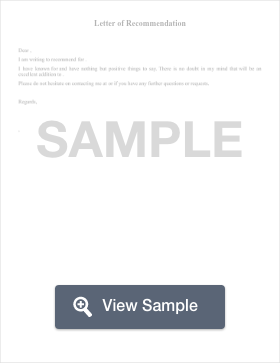 Free Sample Recommendation Letter Templates And Examples Formswift