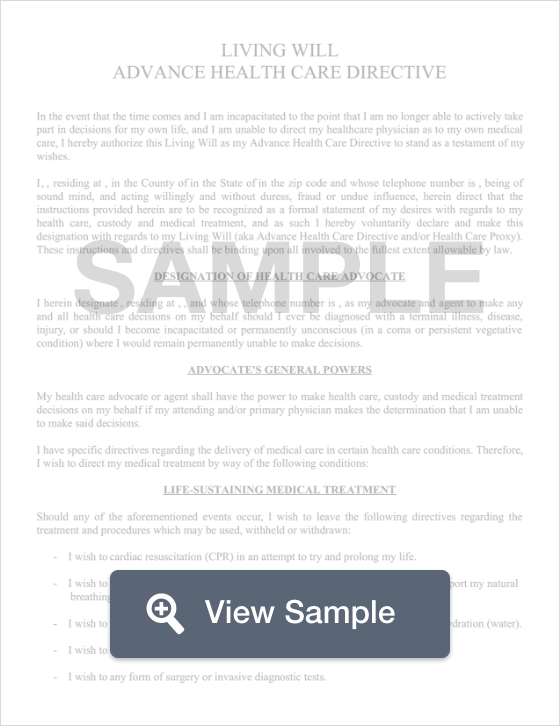 Free Texas Living Will Templates Pdf Docx Formswift