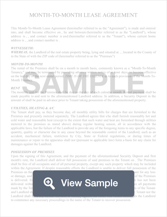 month to month lease agreement create download for free formswift