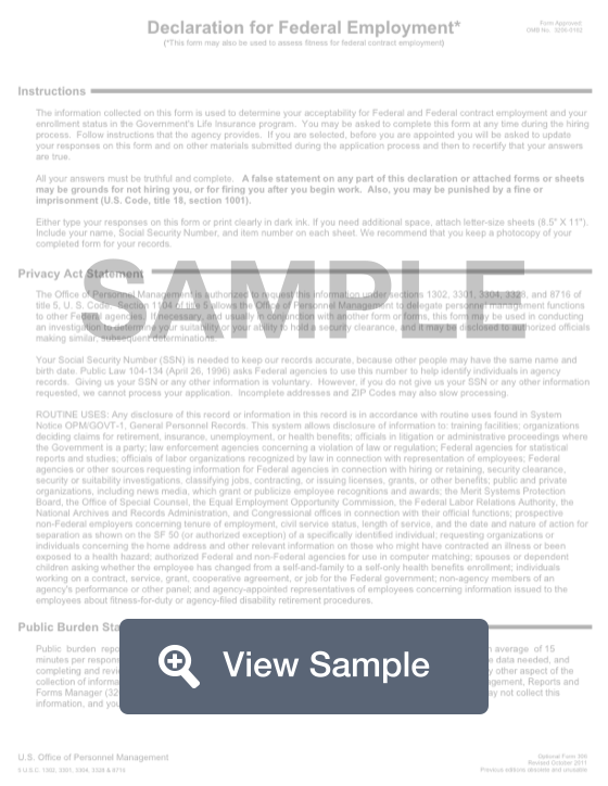 OF 306 Form Create And Download For Free PDF Word FormSwift