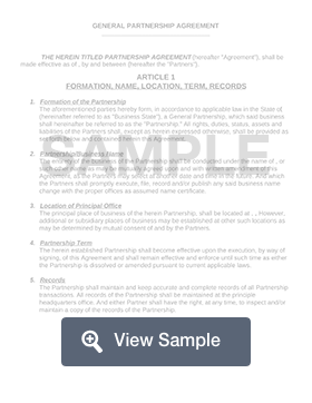 Free Partnership Agreement Template And Sample Formswift