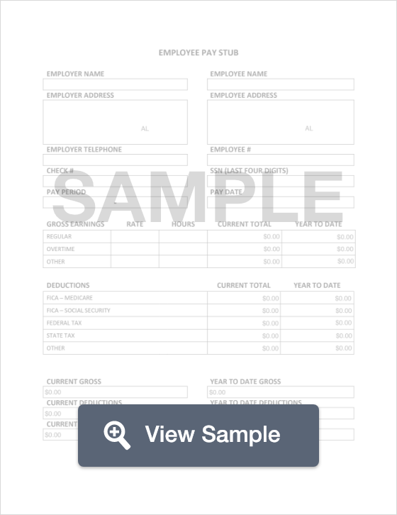 Free Editable Pay Stub Template from formswift.com