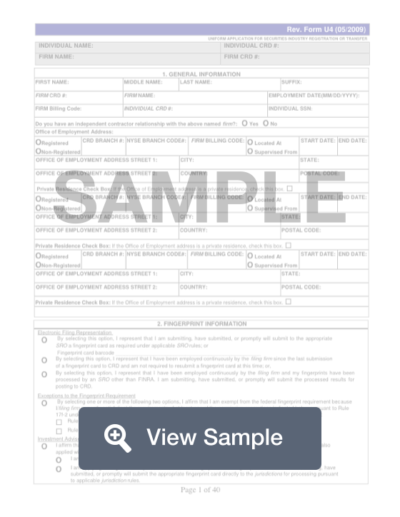 FINRA Rev. Form U4: Fill out online for free | PDF | FormSwift
