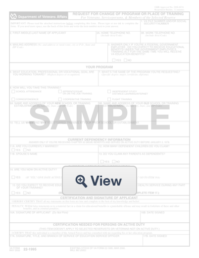 Va Form 22 1995: Create & Download for Free | FormSwift