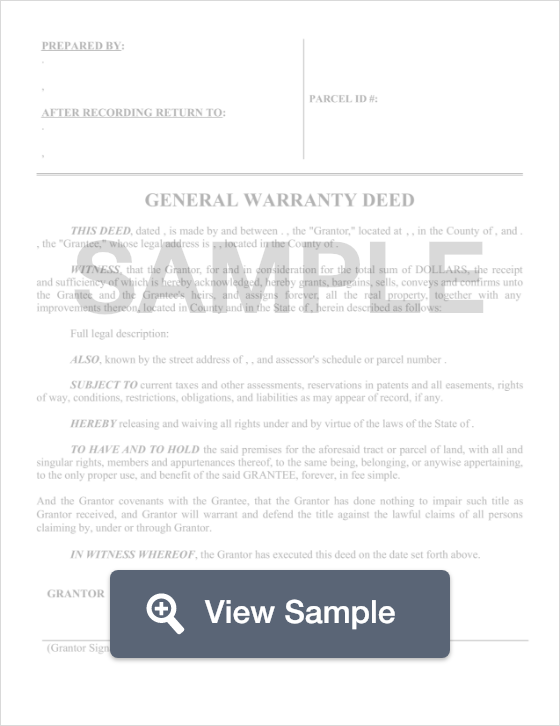 Free Warranty Deed