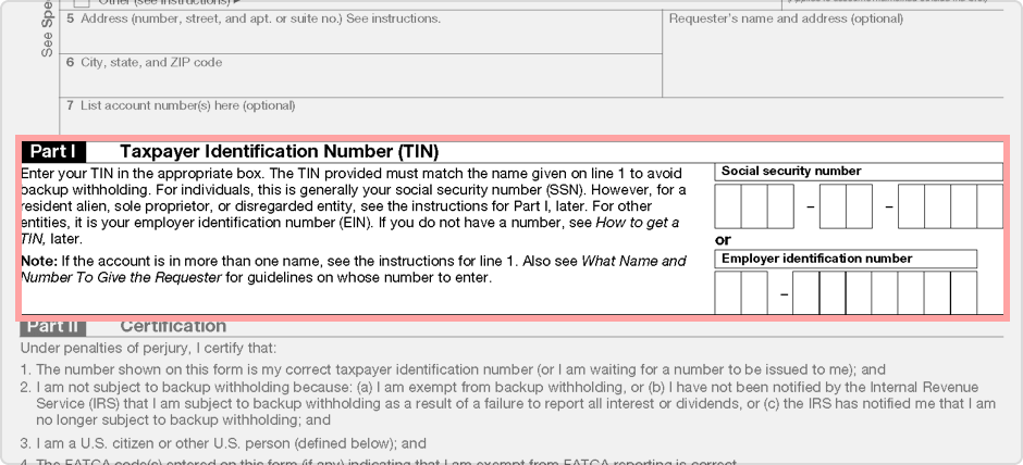 W 9 Form Fillable Printable Downloadable 2023 Instructions 5765