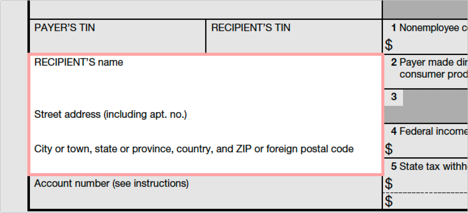 Recipient Information