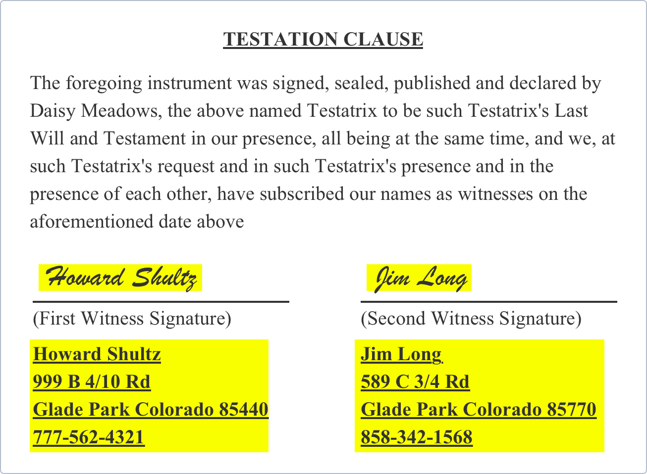 Last Will And Testament Template - Free Last Will PDF  FormSwift