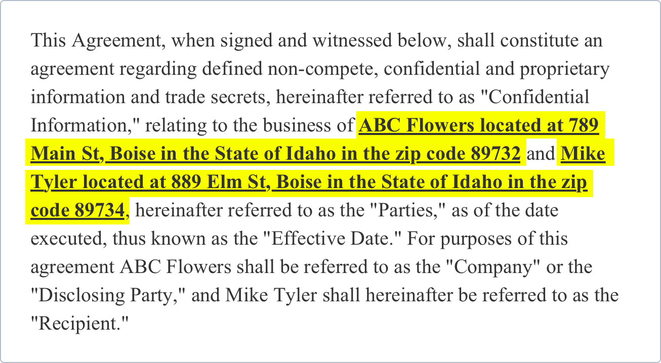 Non Compete Agreement Templates Samples By State FormSwift