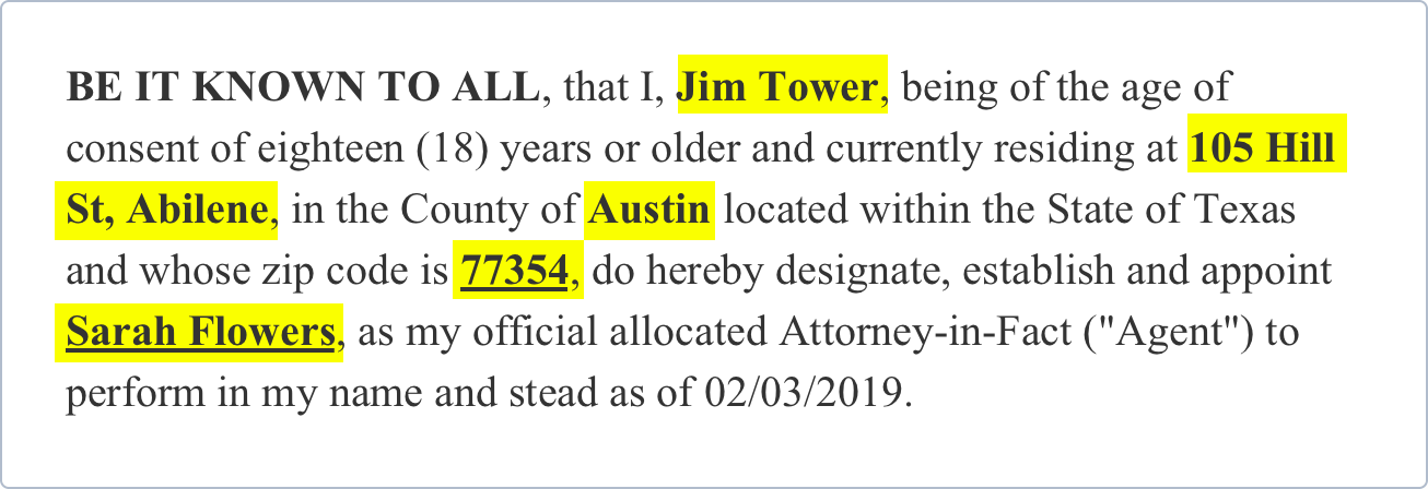 Medical Power Of Attorney Template Texas from formswift.com